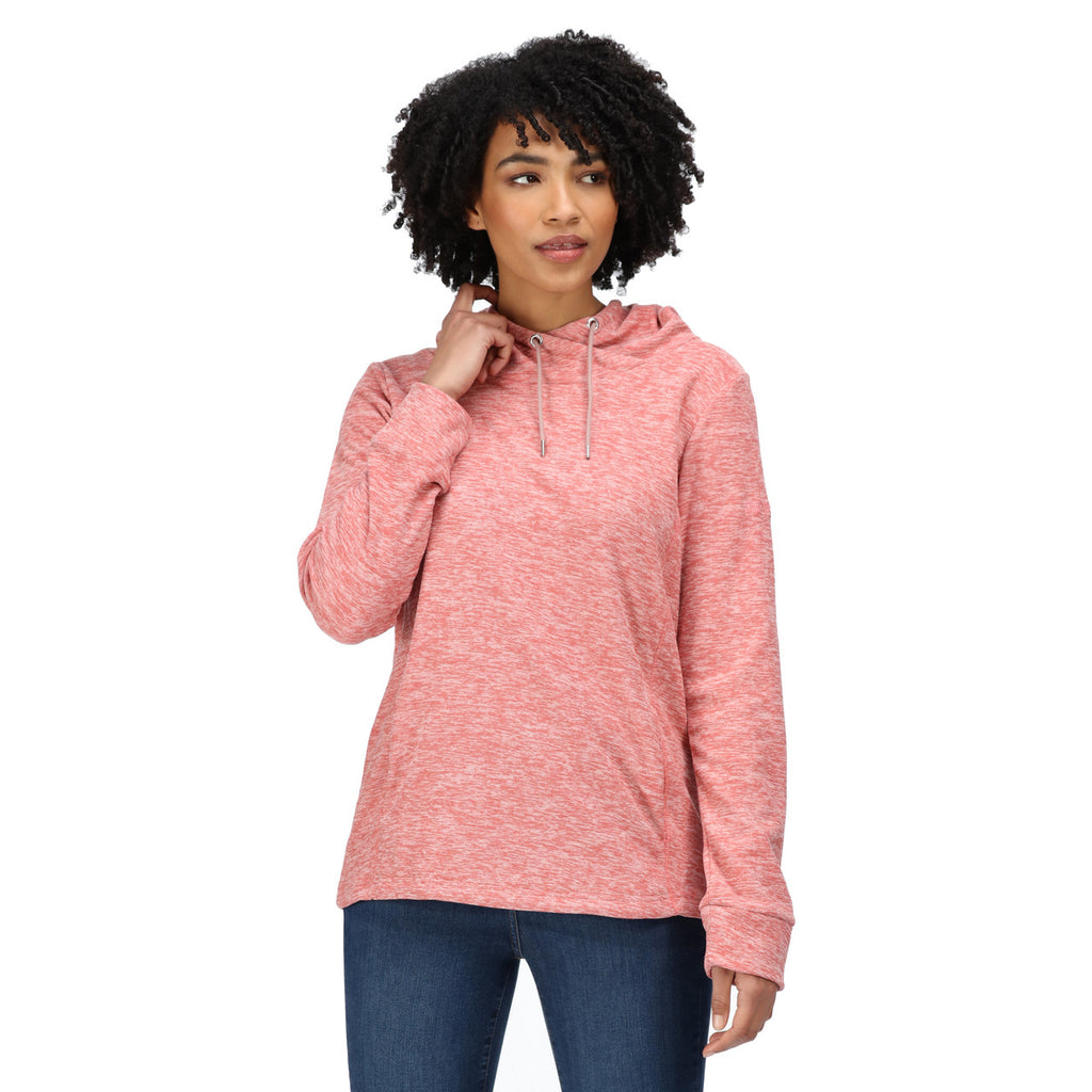 Regatta Womens Kizmit II Fleece Hooded Cowl Neck Jumper Dusty Rose
