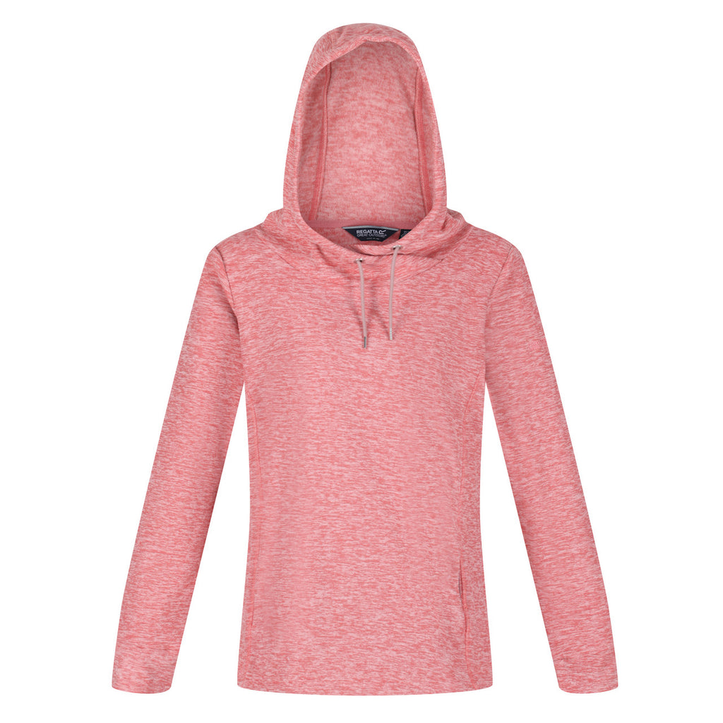 Regatta Womens Kizmit II Fleece Hooded Cowl Neck Jumper Dusty Rose