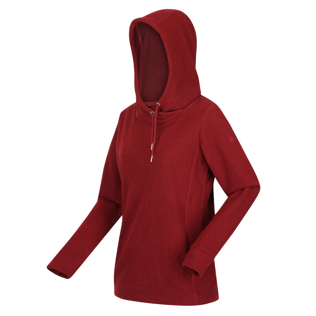 Regatta Womens Kizmit II Fleece Hooded Cowl Neck Jumper Carbent Two Tone