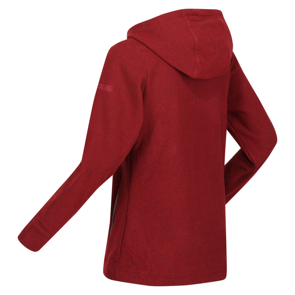 Regatta Womens Kizmit II Fleece Hooded Cowl Neck Jumper Carbent Two Tone