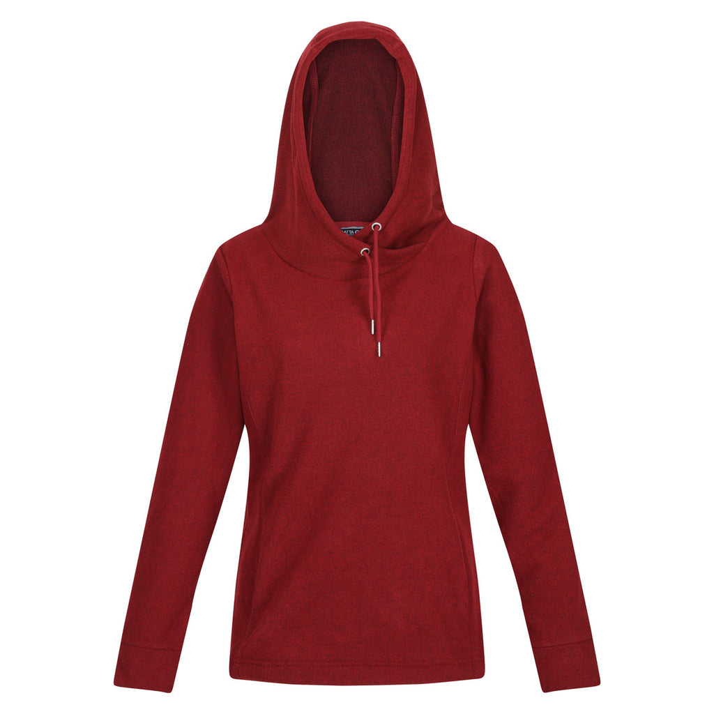 Regatta Womens Kizmit II Fleece Hooded Cowl Neck Jumper Carbent Two Tone