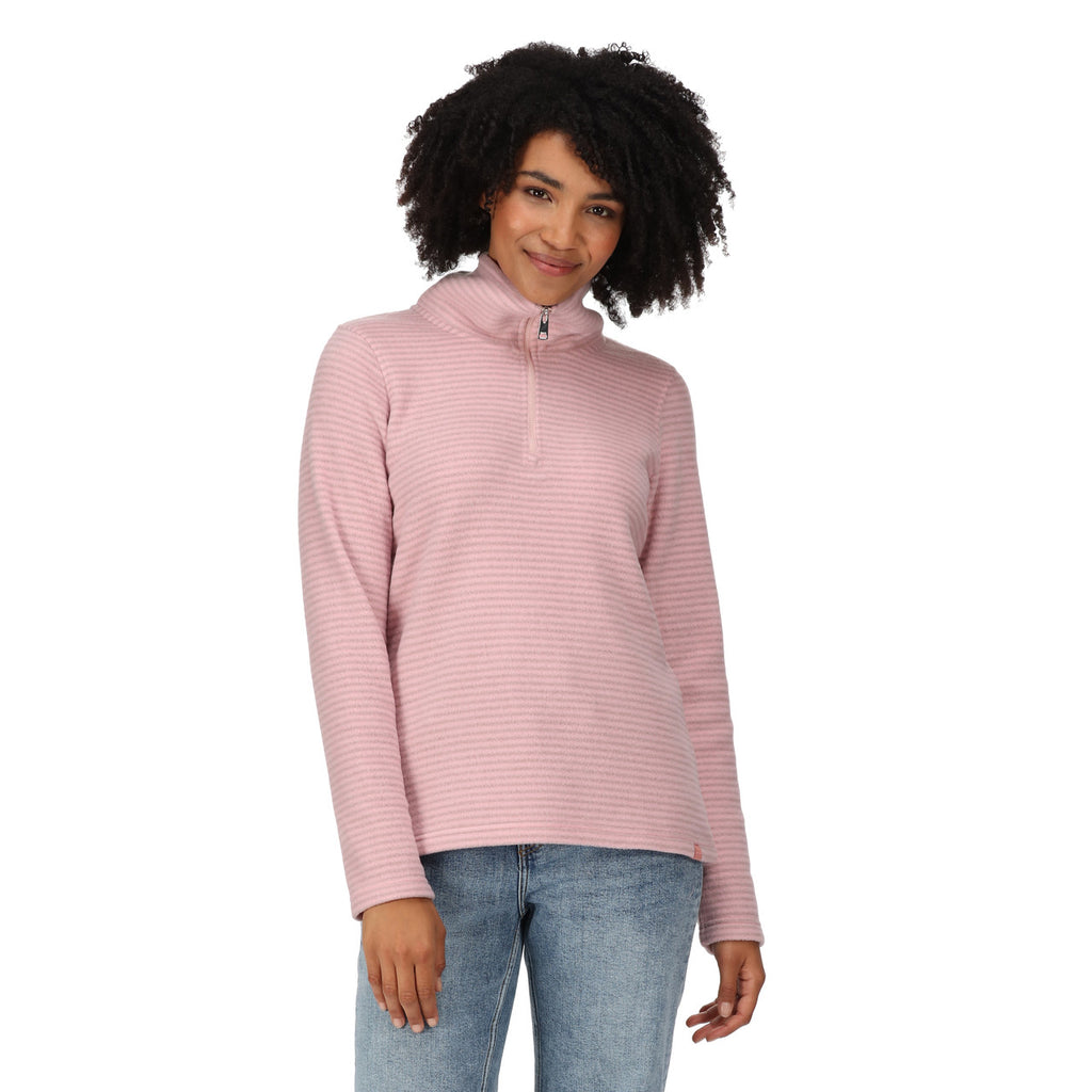 Regatta Womens Solenne Half Zip Fleece Powder Pink