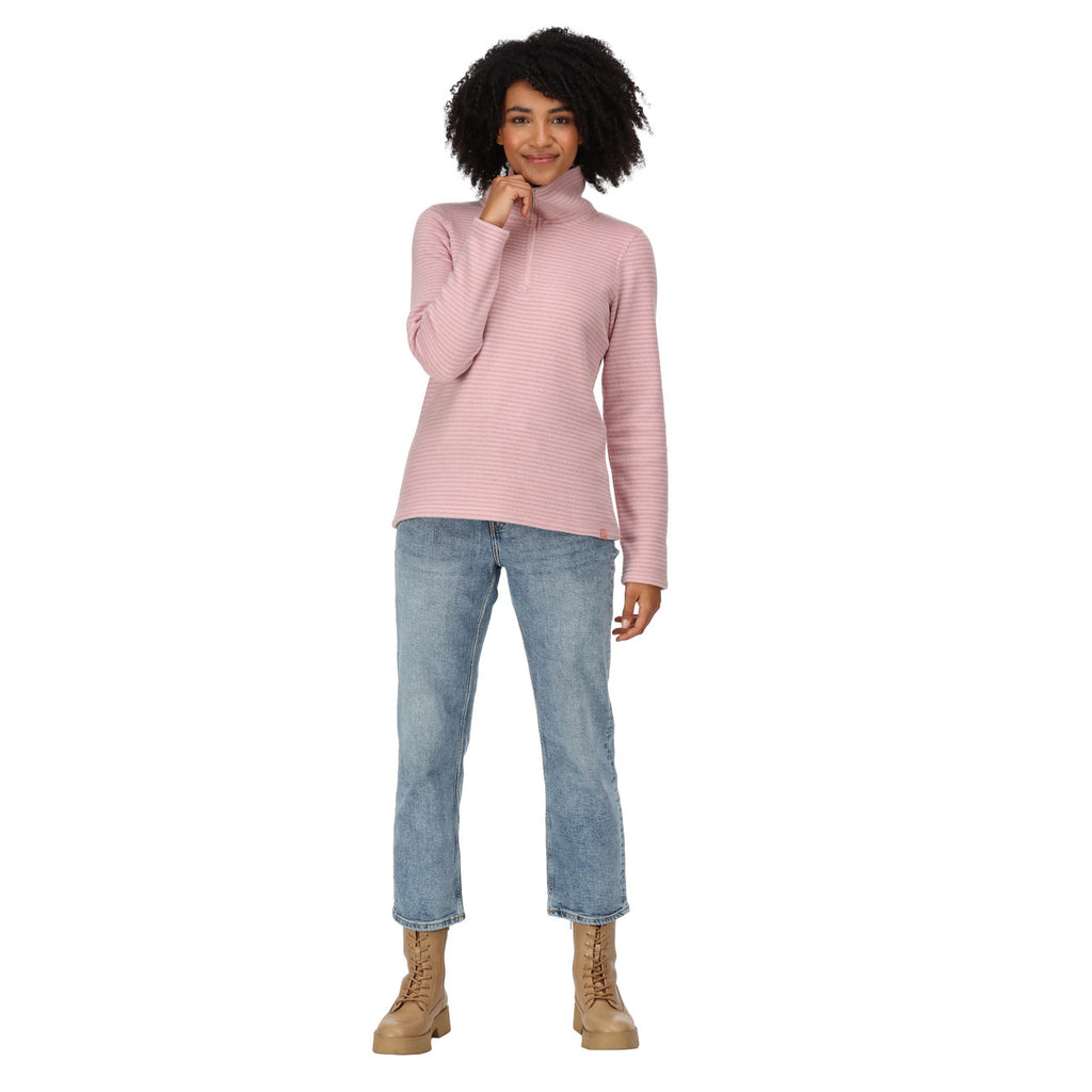 Regatta Womens Solenne Half Zip Fleece Powder Pink