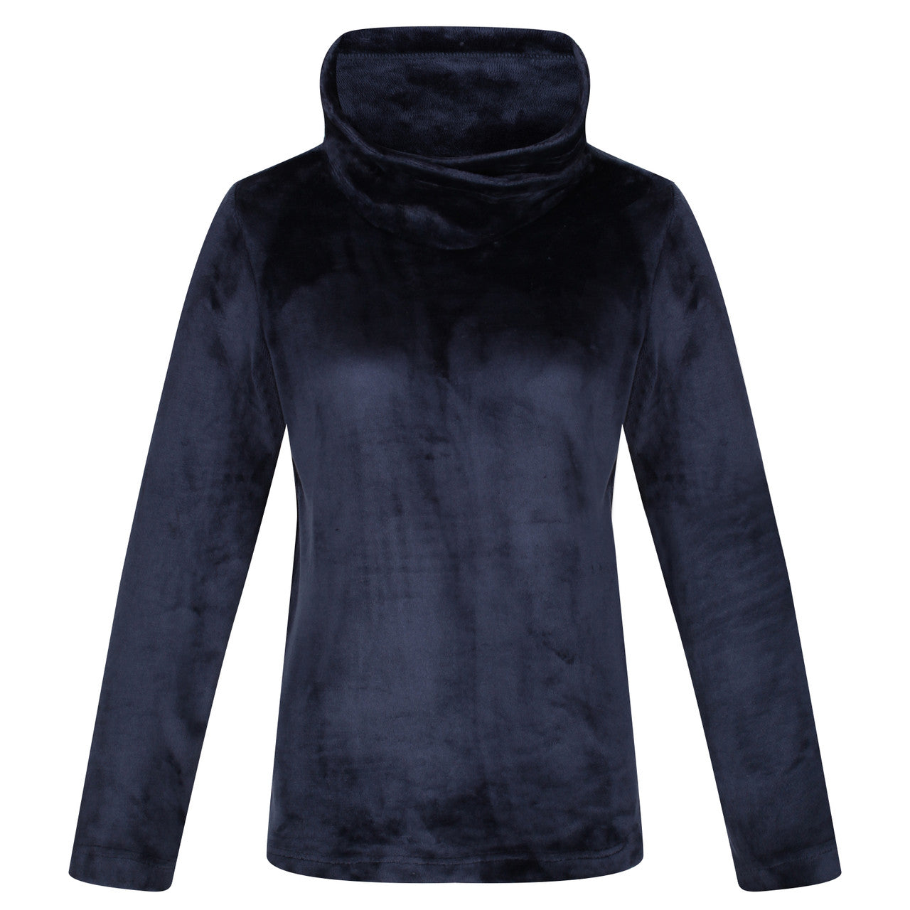 Regatta Womens Radmilla Pullover Turtle Neck Top Navy Fluffy
