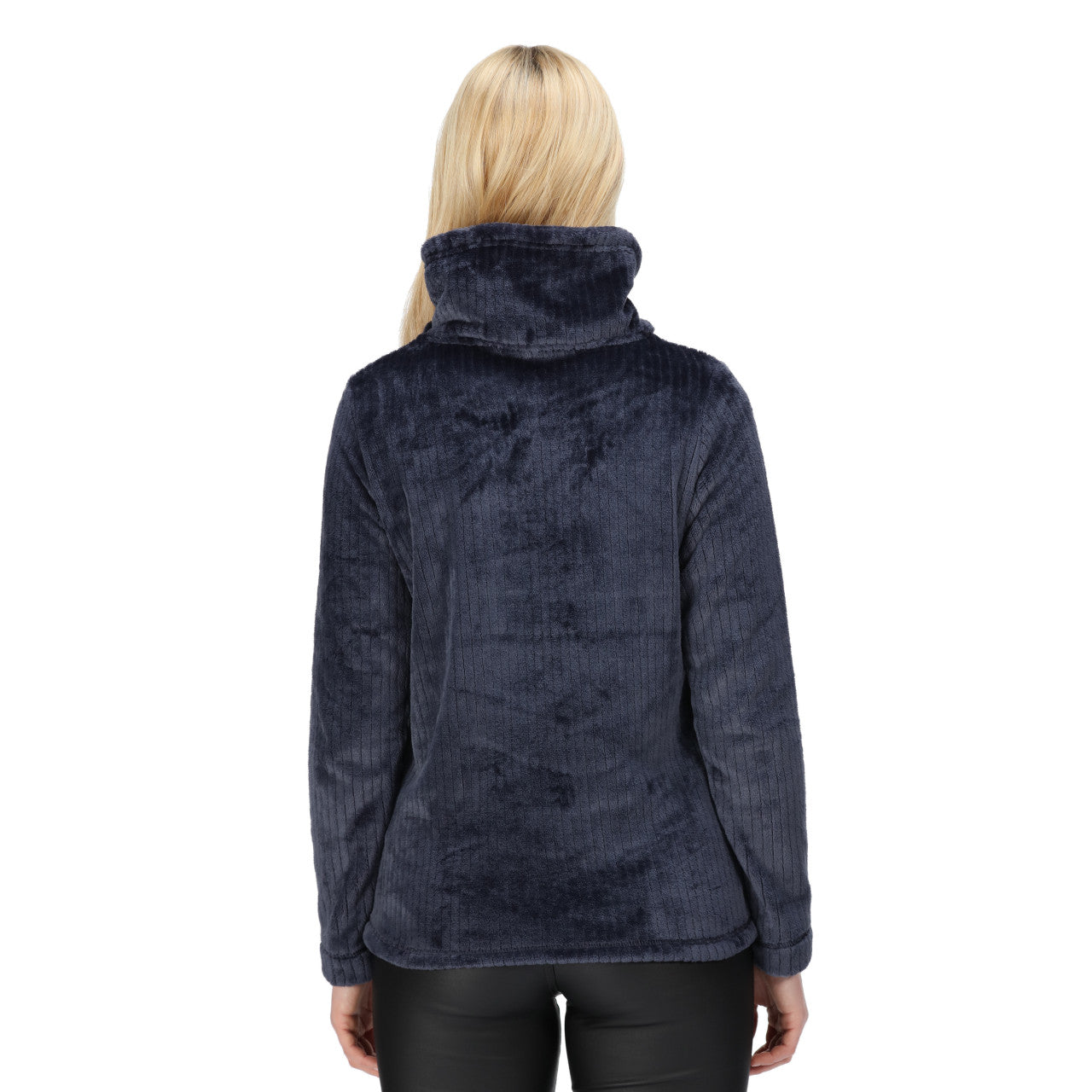 Regatta Womens Radmilla Pullover Turtle Neck Top Navy Linear