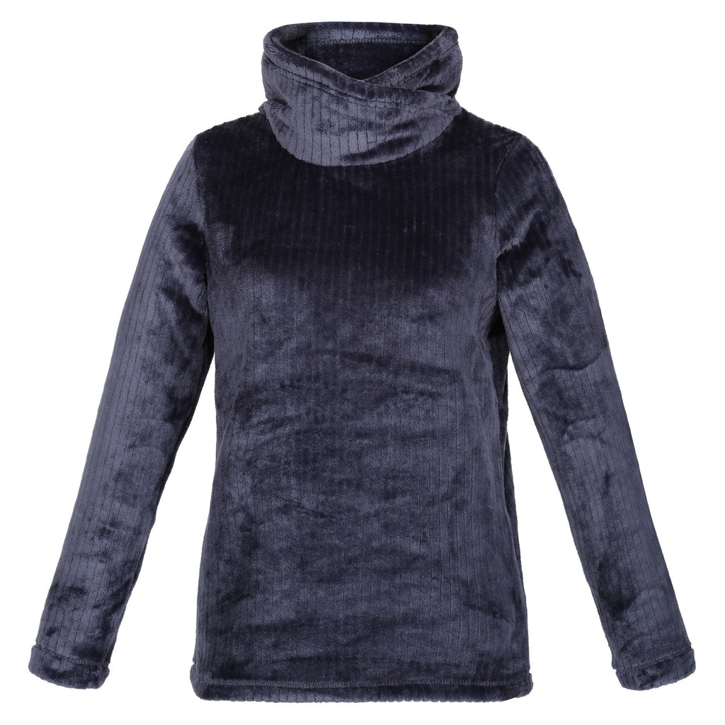 Regatta Womens Radmilla Pullover Turtle Neck Top Navy Linear