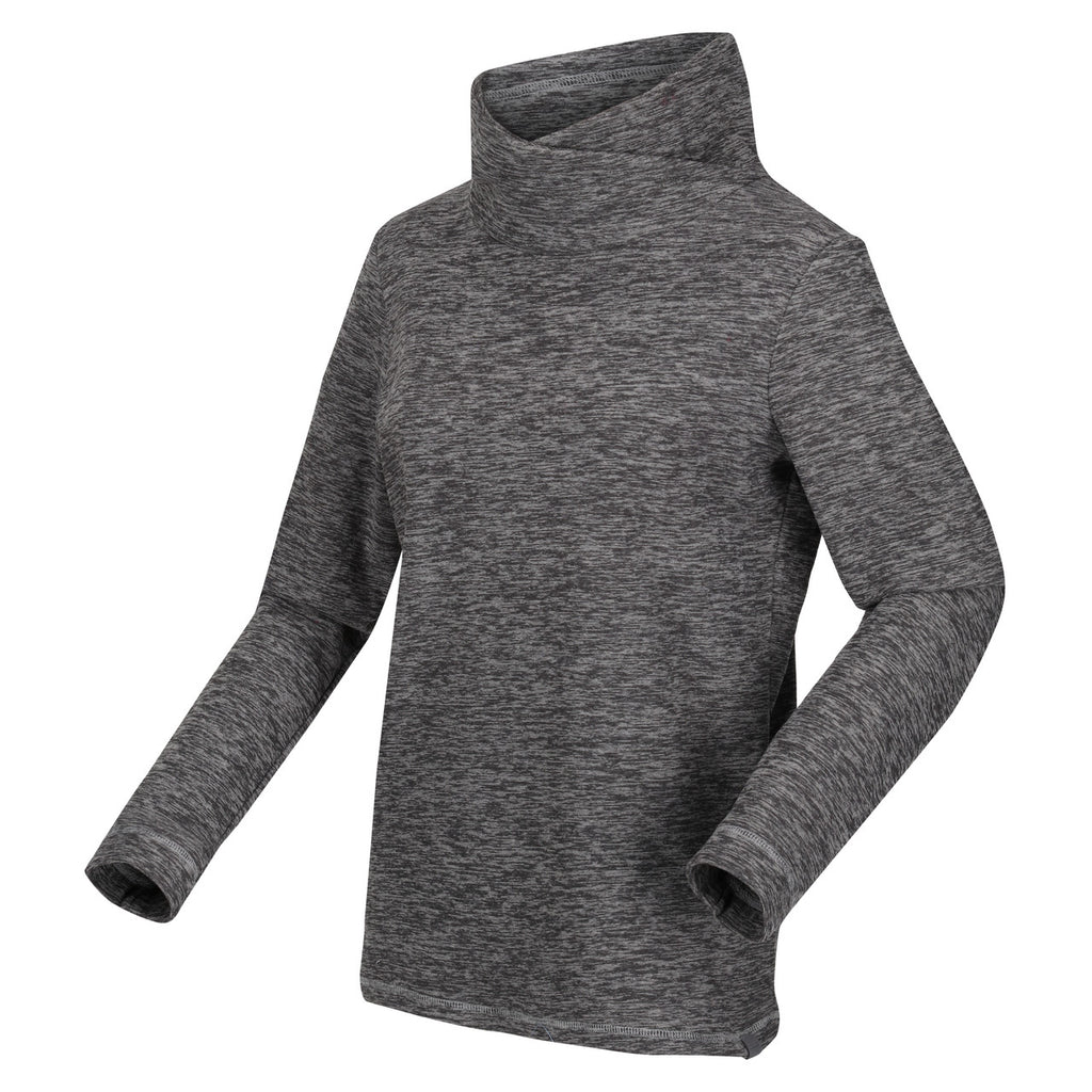Regatta Womens Radmilla Pullover Turtle Neck Top Storm Grey Marble