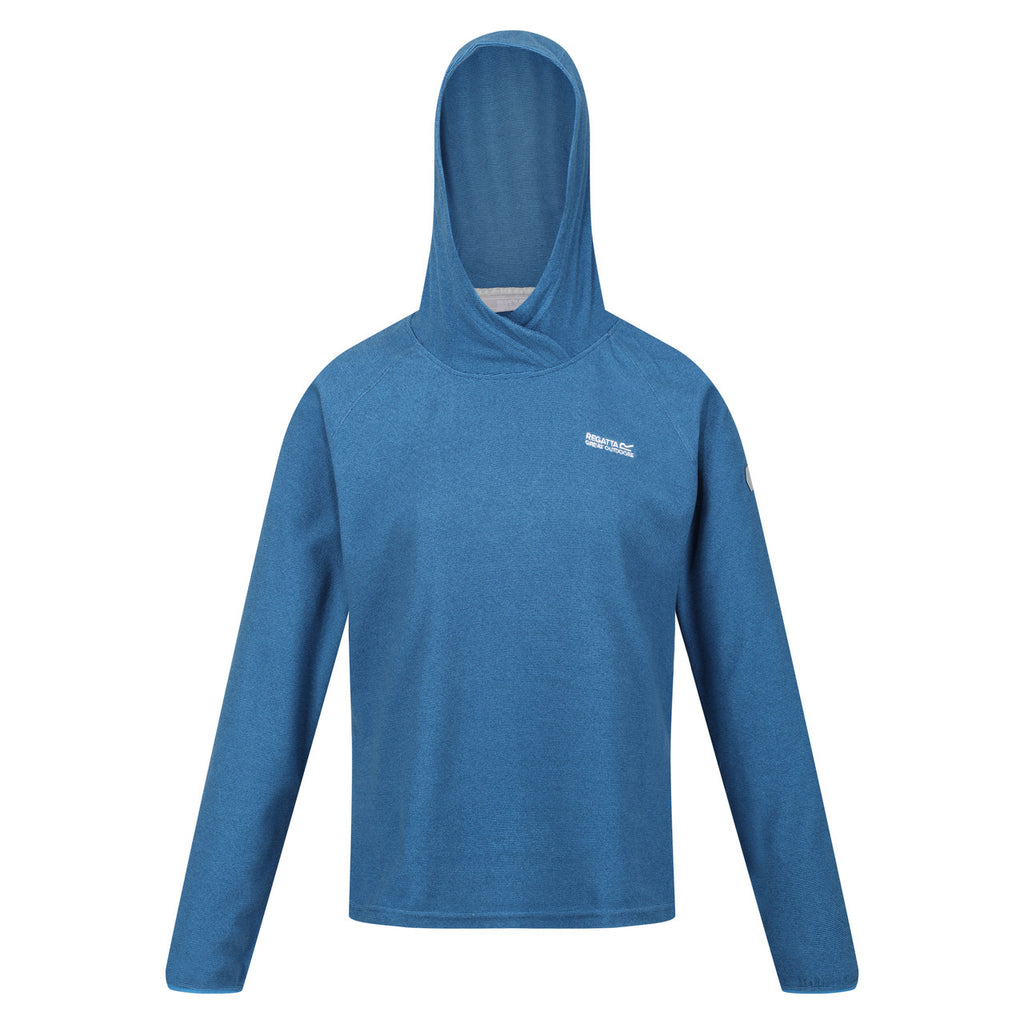 Regatta Womens Montes Lightweight Hoody Vallarta Blue/Dark Denim