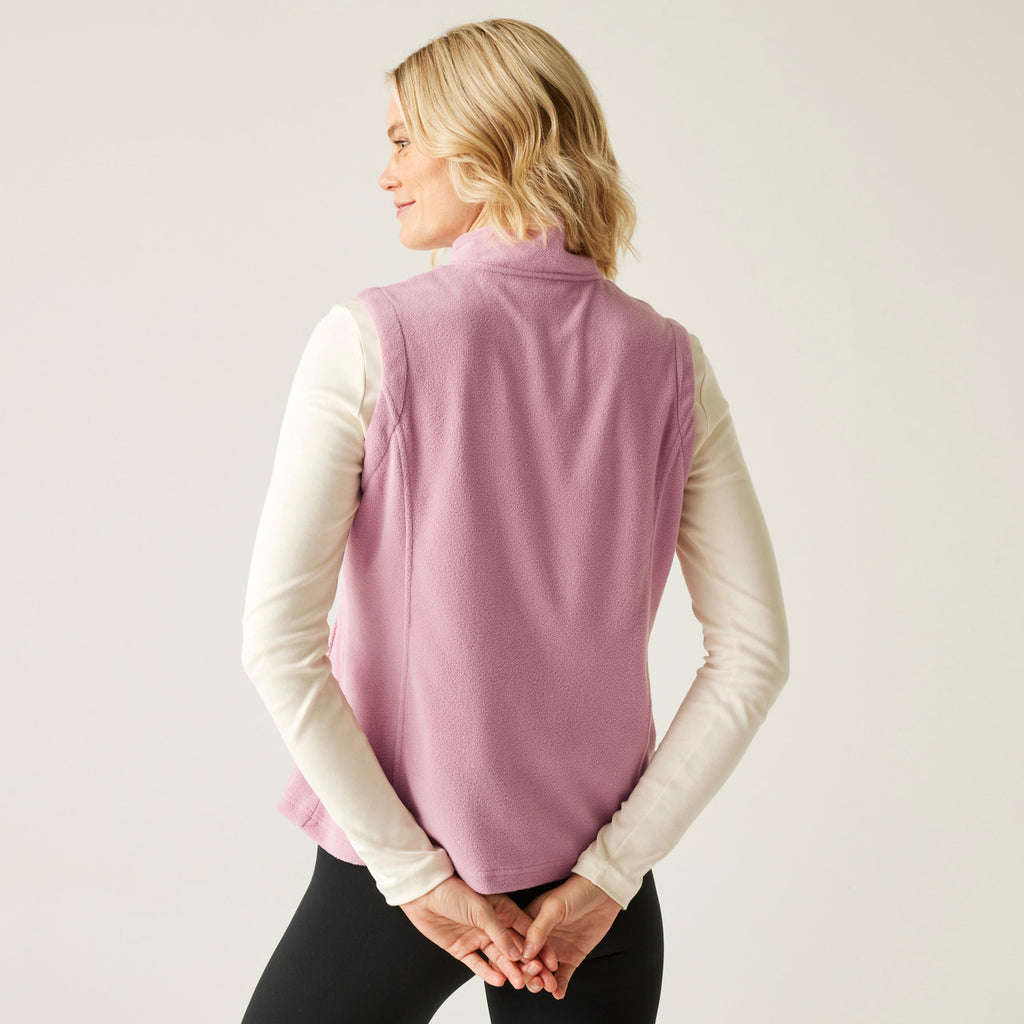 Regatta Womens Bodywarmer Fleece Vest Sweetness Lightweight Waistcoat Size 8-20 Lilas Light Vanilla