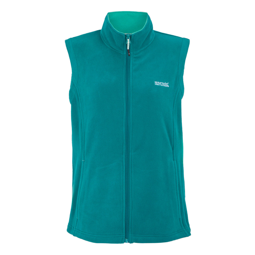 Regatta Womens Bodywarmer Fleece Vest Sweetness Lightweight Waistcoat Size 8-20 Exotic Plume Turqouise