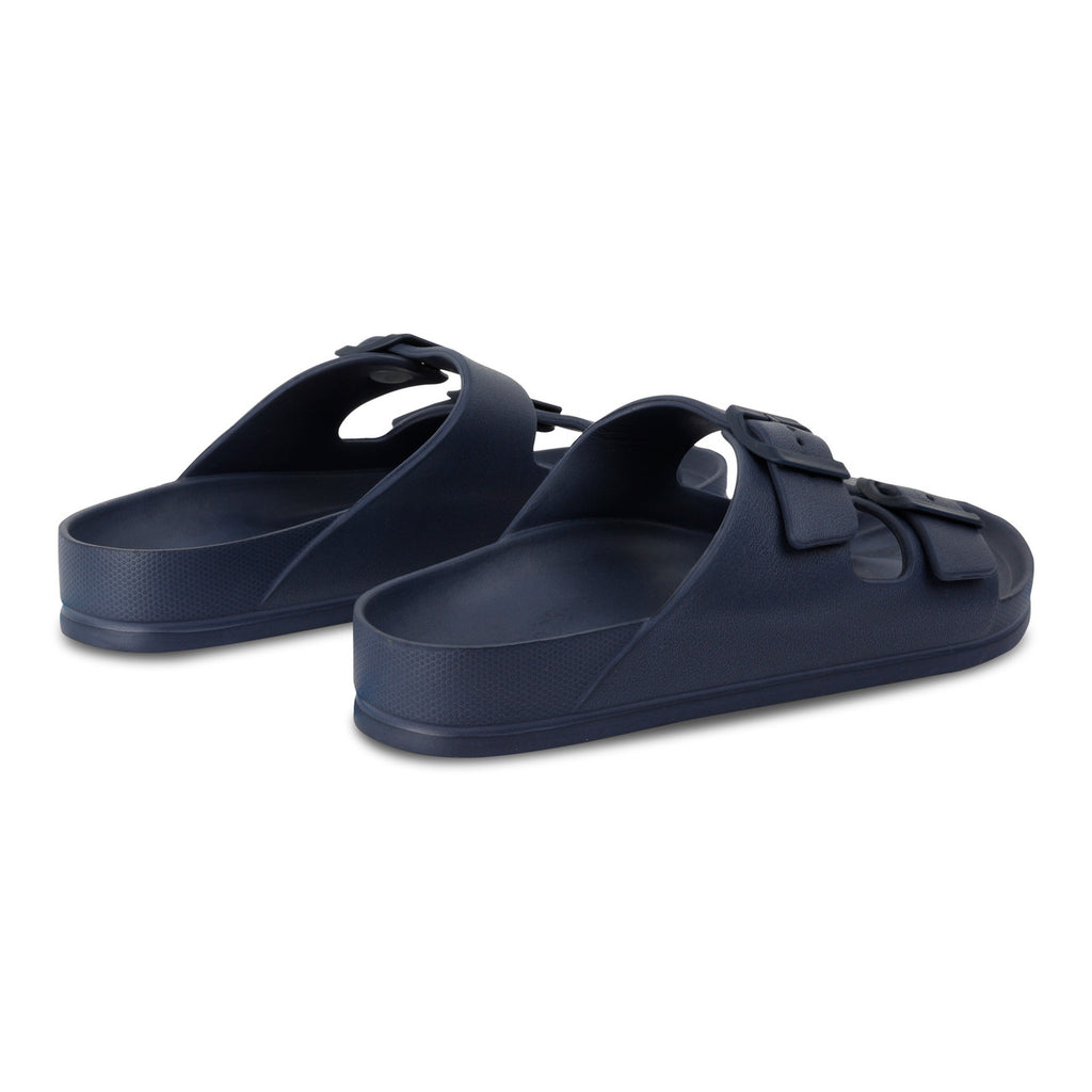 Regatta Womens Double Buckle Foot bed Flat Summer Sliders Navy