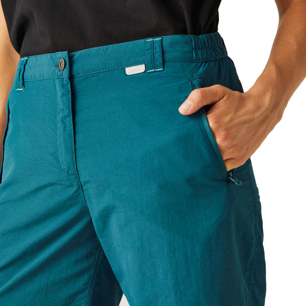 Regatta Women's Chaska Short II Mid Length Walking Shorts Moroccan Blue