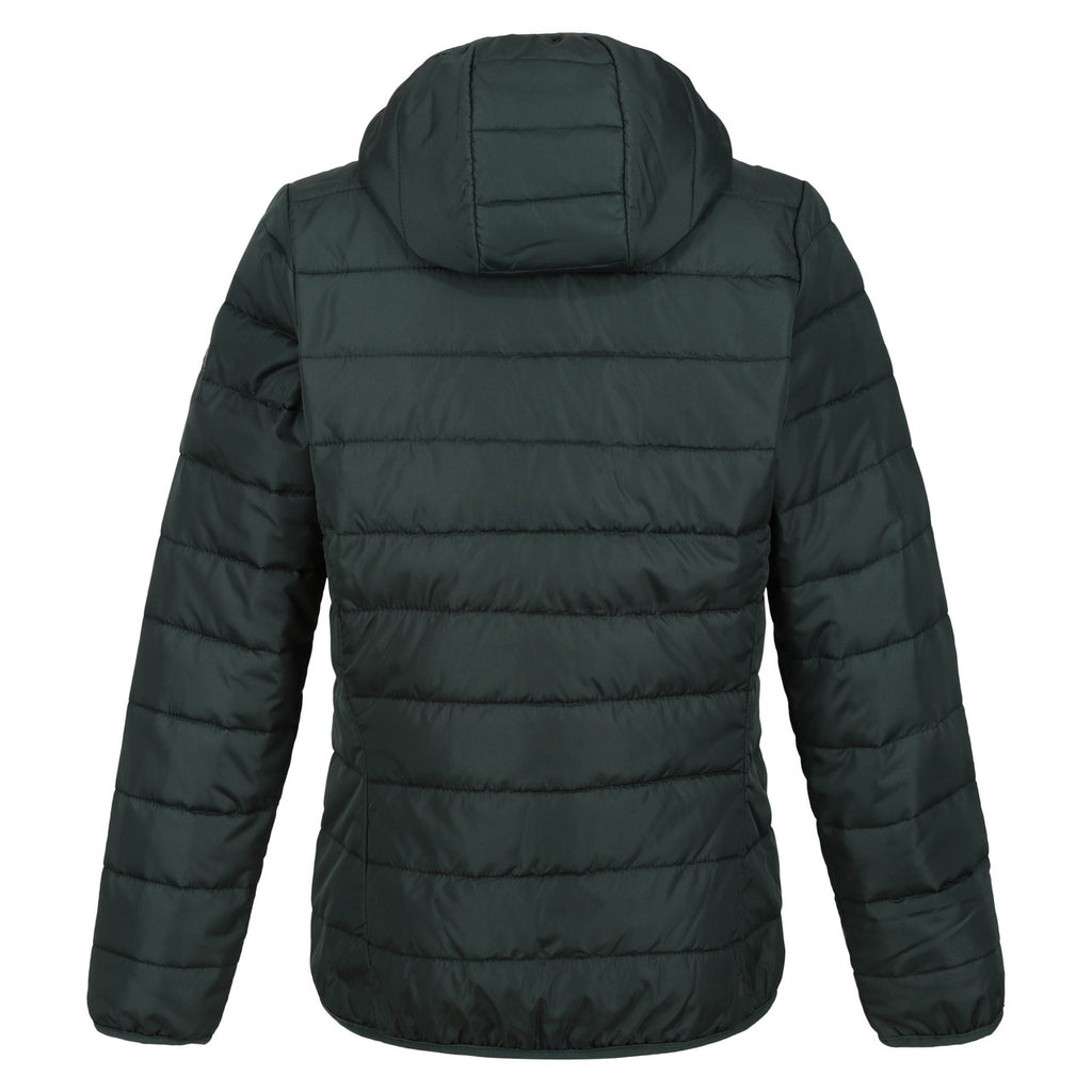 Regatta Helfa Womens Hooded Padded Hybrid Jacket Darkest Spruce