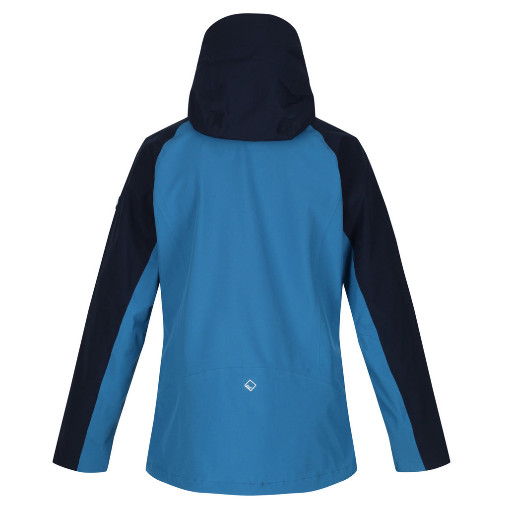 Regatta Womens Birchdale Waterproof Coat Jacket Blue Saphire/Navy
