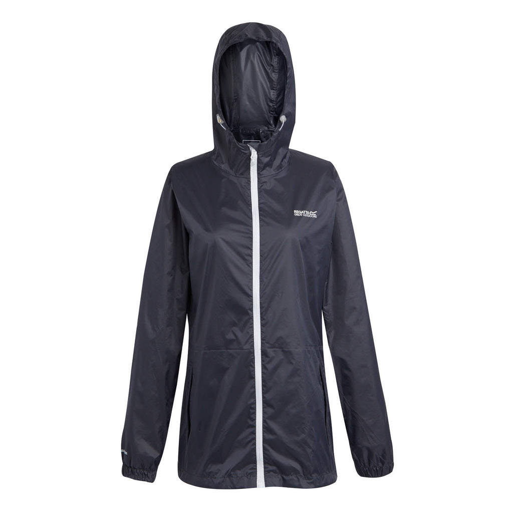 Regatta Women's Pack It Jacket Waterproof Rain Coat Seal Grey