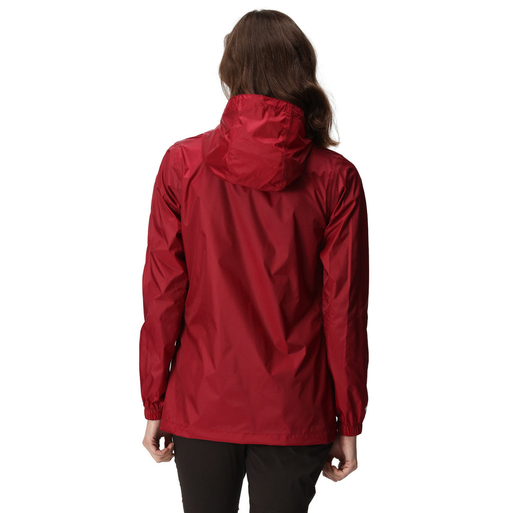 Regatta Women's Pack It Jacket Waterproof Rain Coat Rumba Red