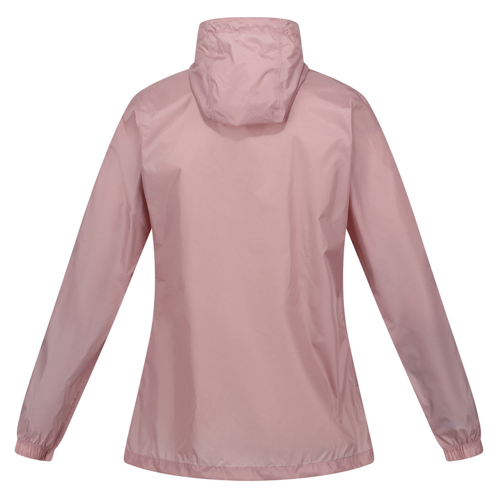 Regatta Women's Pack It Jacket Waterproof Rain Coat Dusky Rose