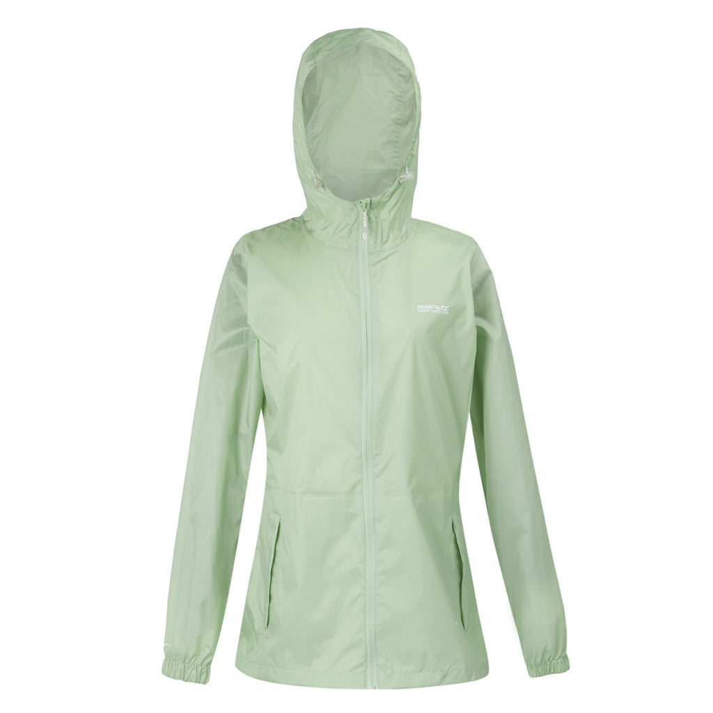 Regatta Women's Pack It Jacket Waterproof Rain Coat Quiet Green