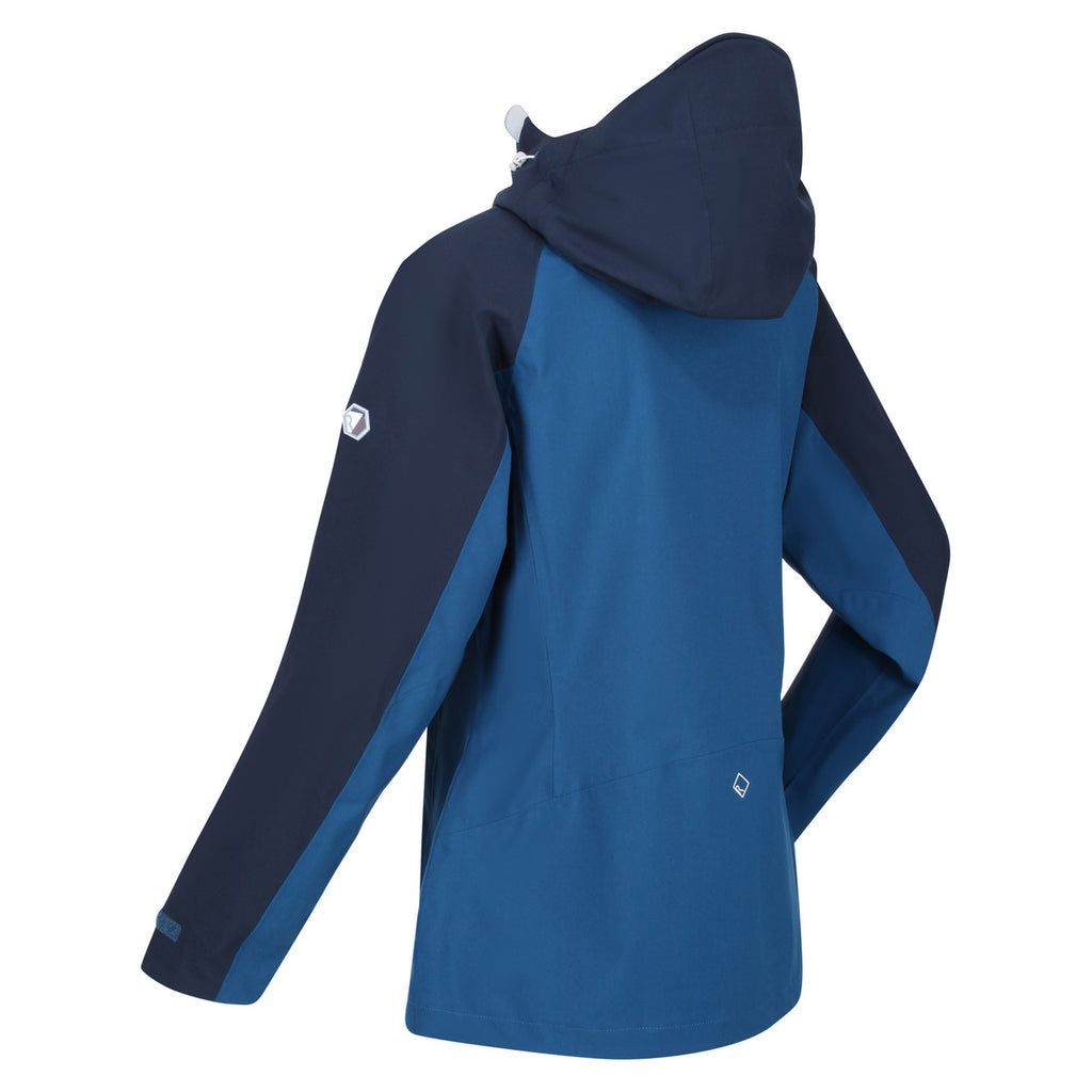 Regatta Womens Birchdale Waterproof Coat Jacket Blue Opal/Navy