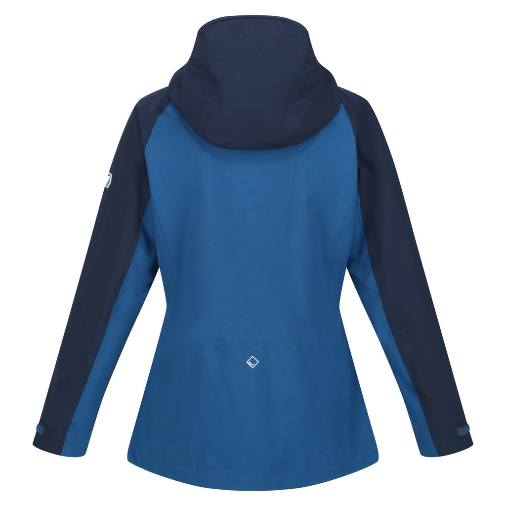 Regatta Womens Birchdale Waterproof Coat Jacket Blue Opal/Navy