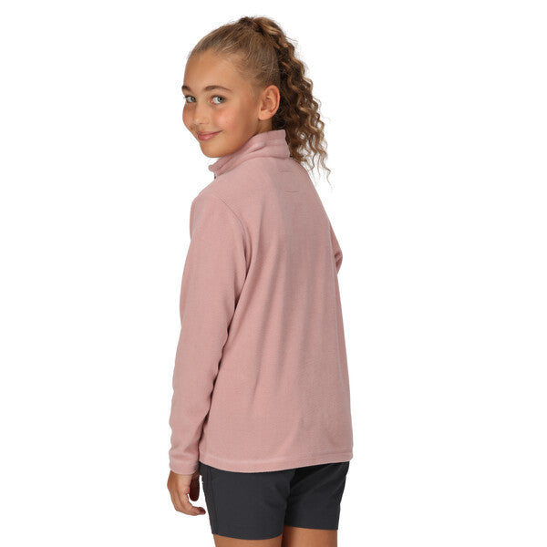Regatta Kid's Hotshot Lightweight Half Zip Fleece Dusky Rose
