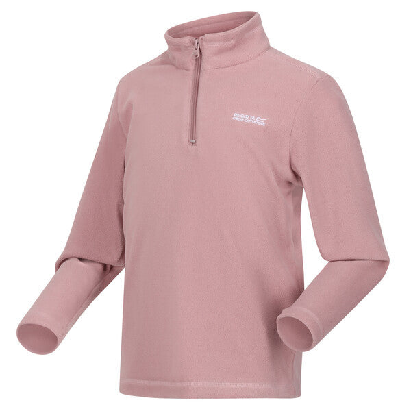 Regatta Kid's Hotshot Lightweight Half Zip Fleece Dusky Rose
