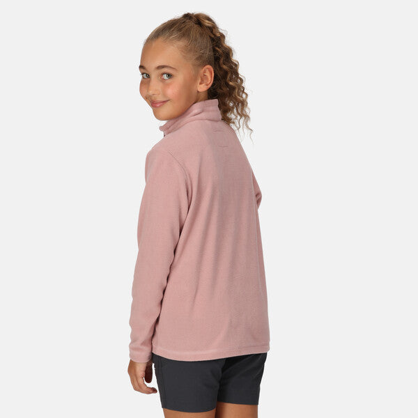 Regatta Kid's Hotshot Lightweight Half Zip Fleece Dusky Rose
