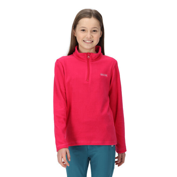 Regatta Kid's Hotshot Lightweight Half Zip Fleece Pink Potion