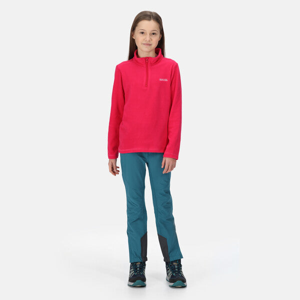 Regatta Kid's Hotshot Lightweight Half Zip Fleece Pink Potion