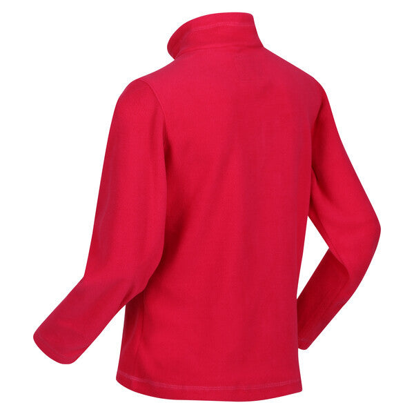 Regatta Kid's Hotshot Lightweight Half Zip Fleece Pink Potion