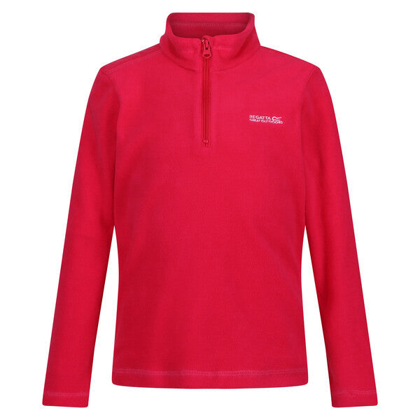 Regatta Kid's Hotshot Lightweight Half Zip Fleece Pink Potion