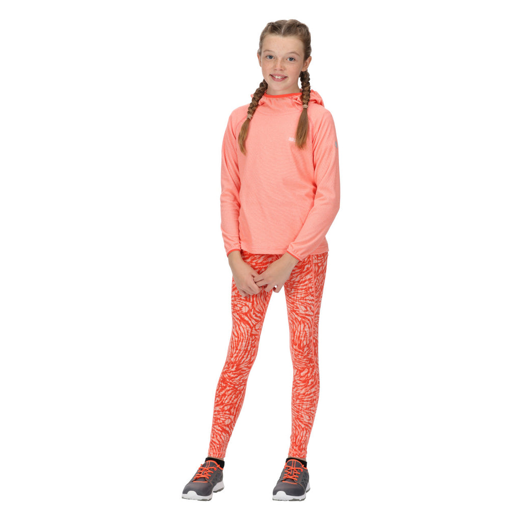 Regatta Kid's Loco Hoody Fusion Coral