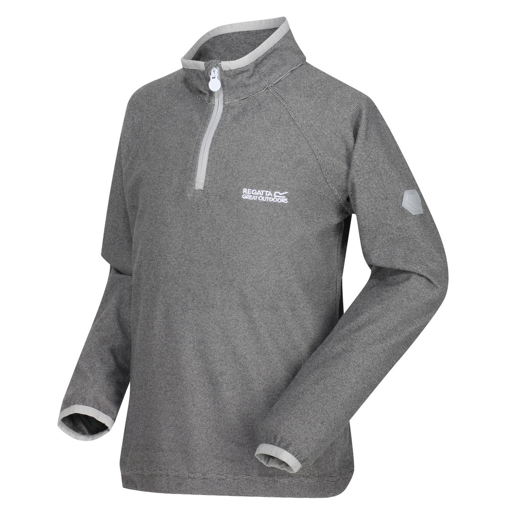 Regatta Kids Grey Loco Half Zip Fleece