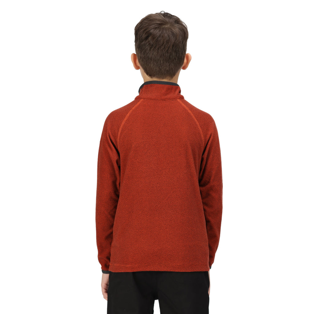 Regatta Kids Orange Loco Half Zip Fleece
