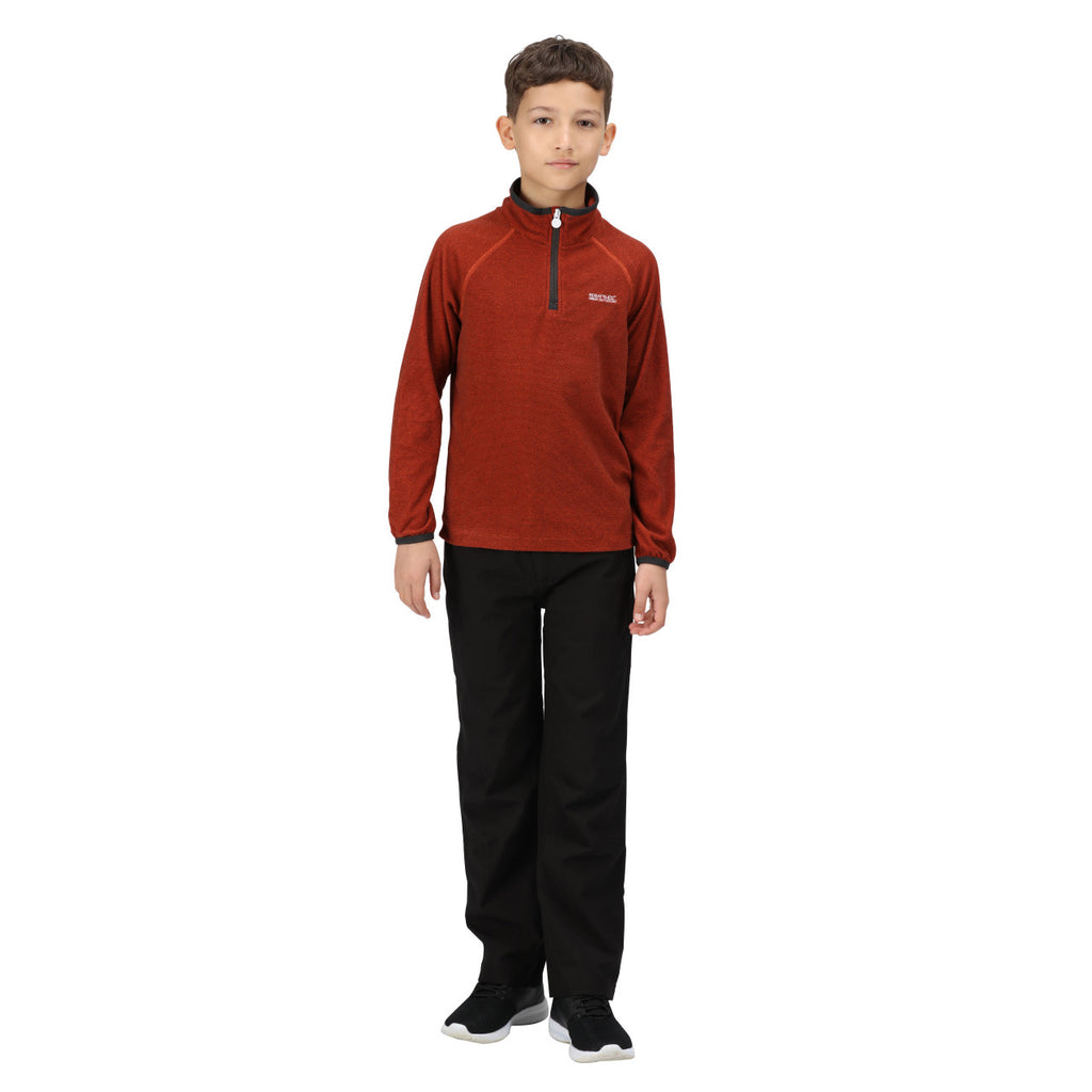 Regatta Kids Orange Loco Half Zip Fleece