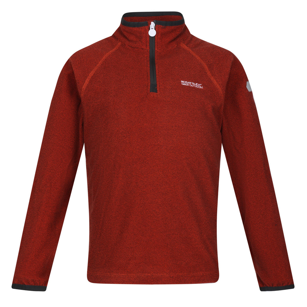 Regatta Kids Orange Loco Half Zip Fleece