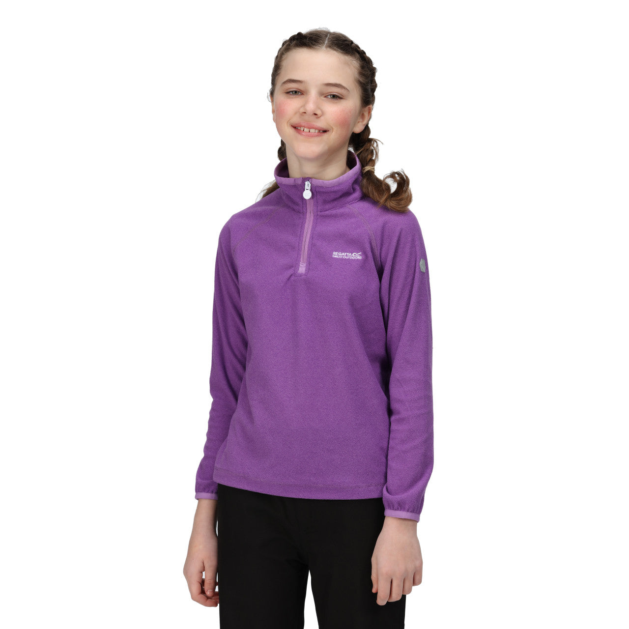 Regatta Kids Purple Loco Half Zip Fleece