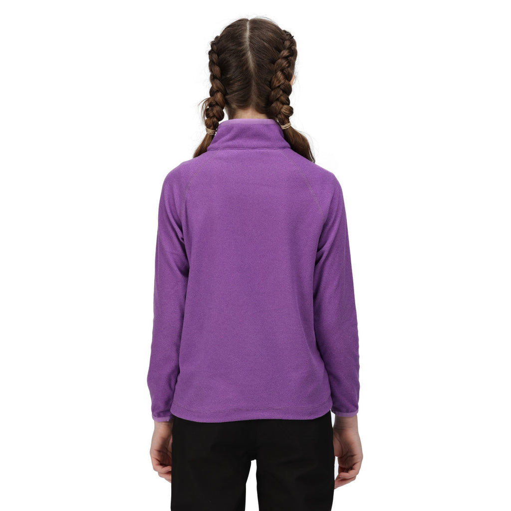 Regatta Kids Purple Loco Half Zip Fleece