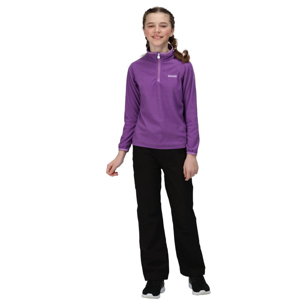 Regatta Kids Purple Loco Half Zip Fleece