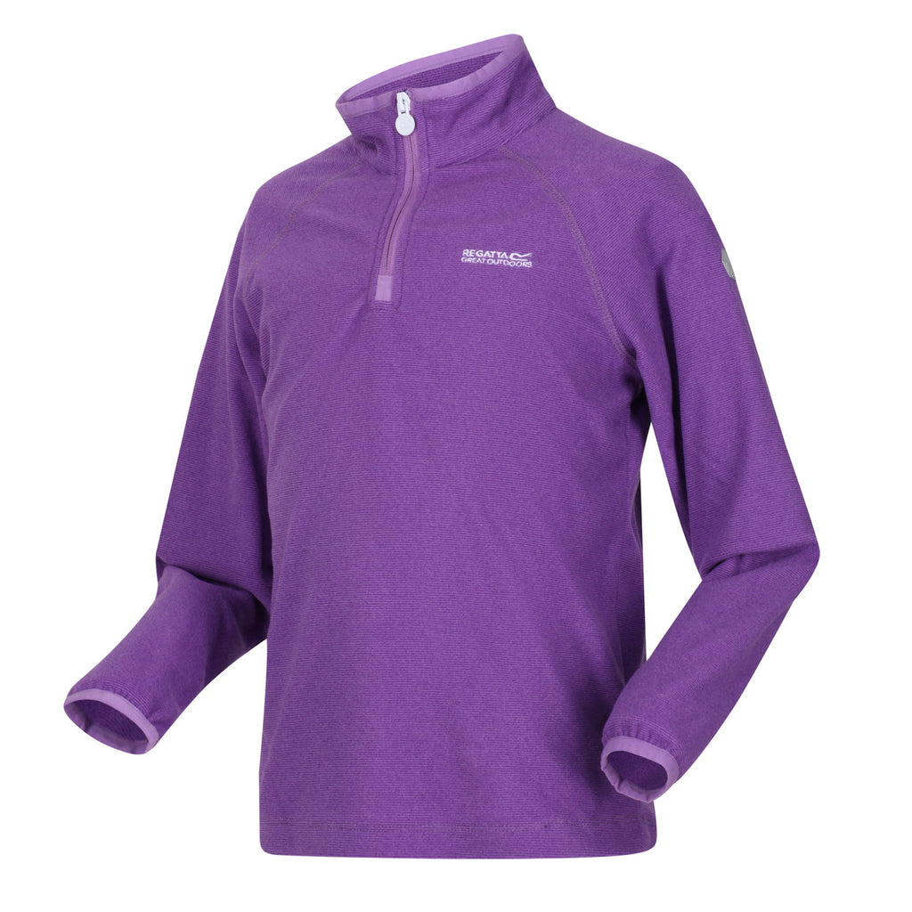 Regatta Kids Purple Loco Half Zip Fleece