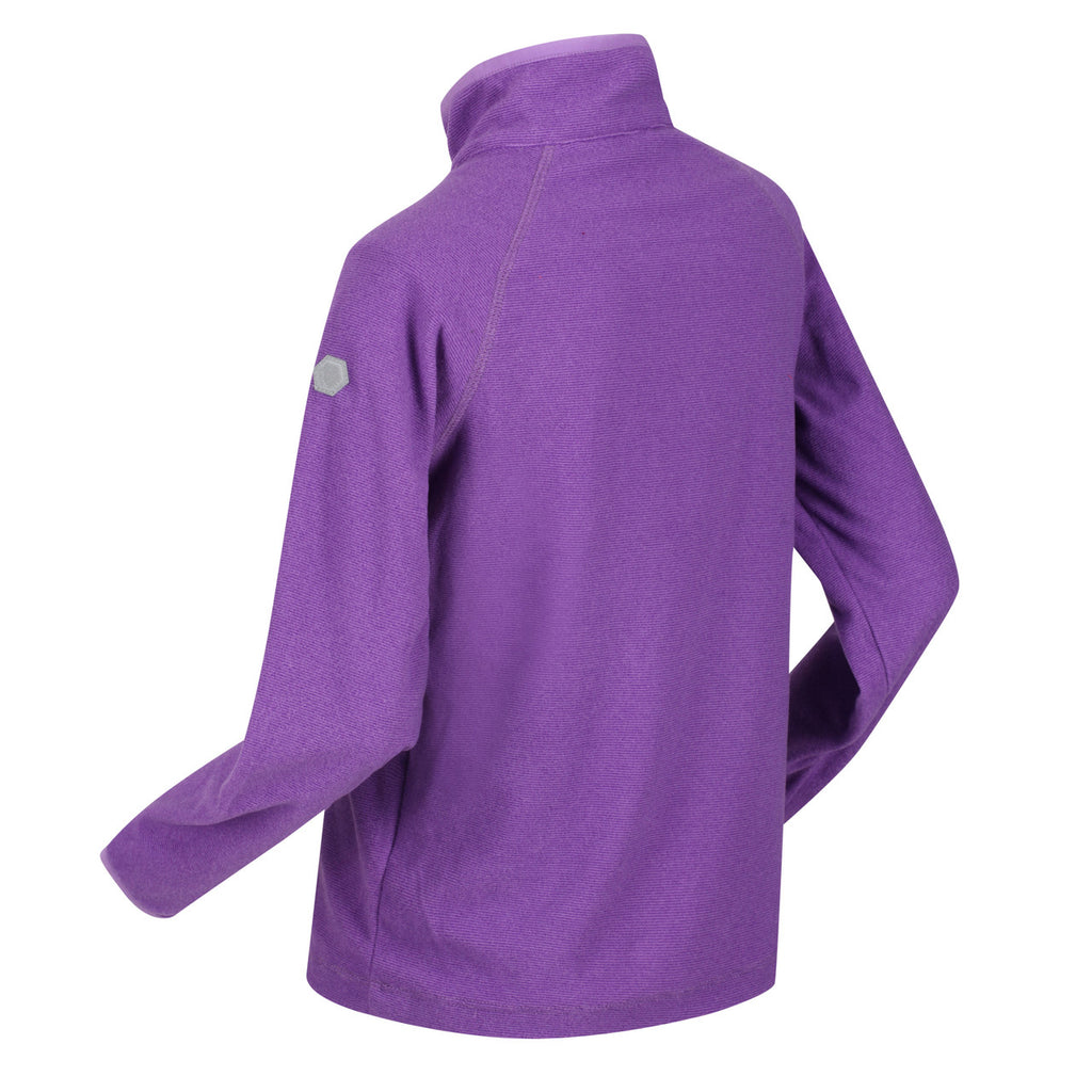 Regatta Kids Purple Loco Half Zip Fleece