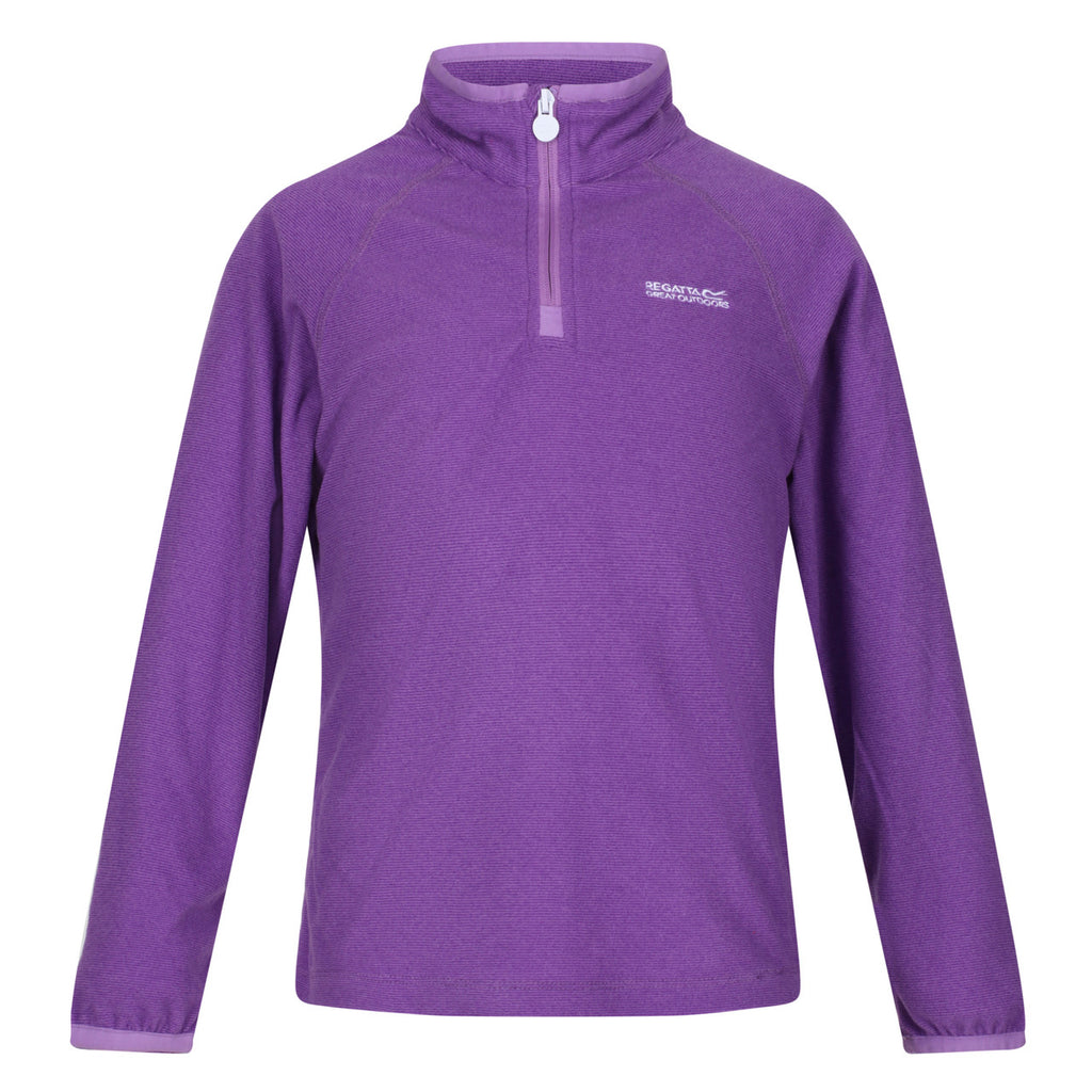 Regatta Kids Purple Loco Half Zip Fleece