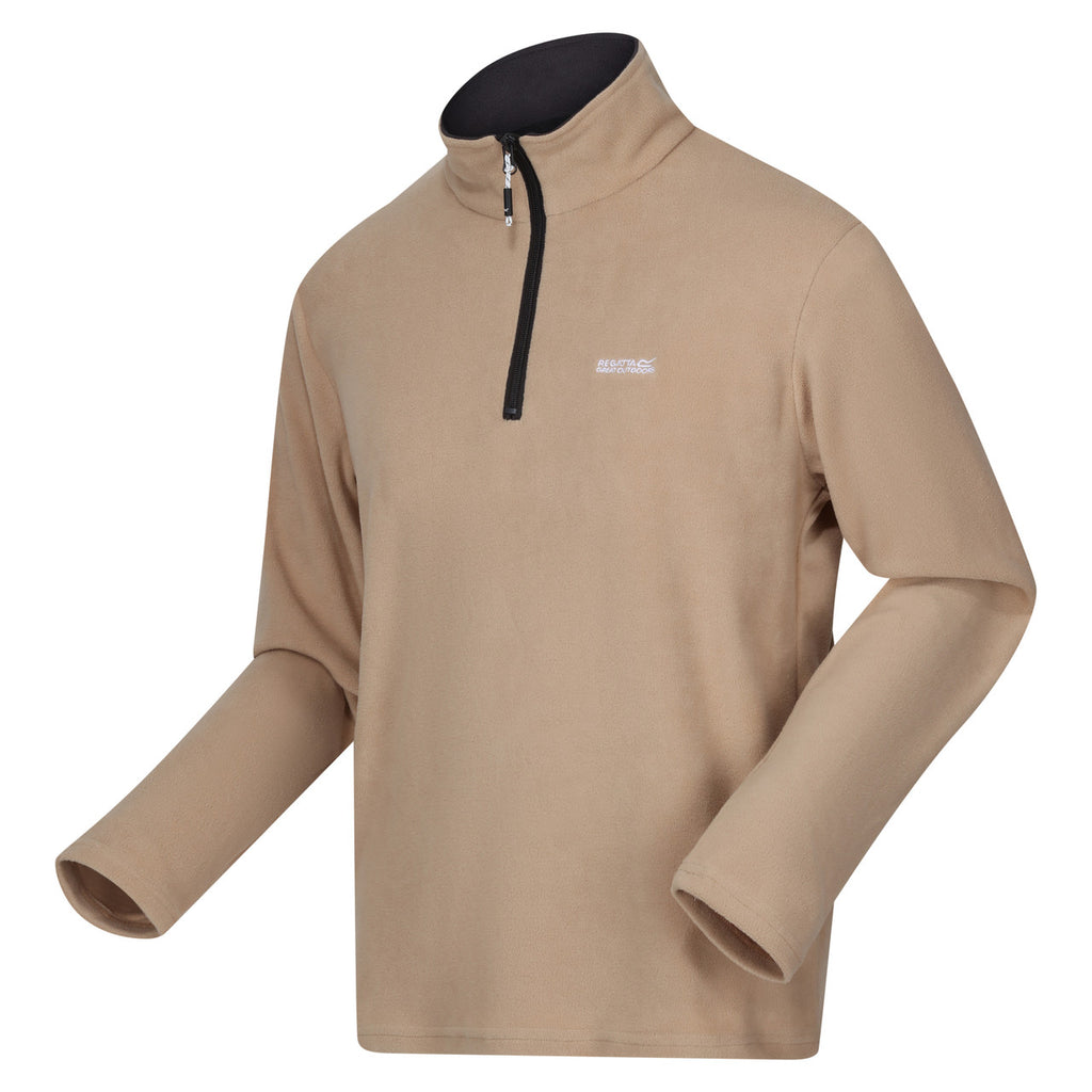 Regatta Men's Thompson Lightweight Half Zip Fleece Oat/Ash