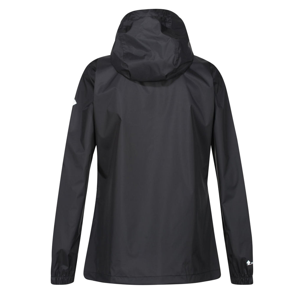 Regatta Women's Pack It Jacket Waterproof Rain Coat Black