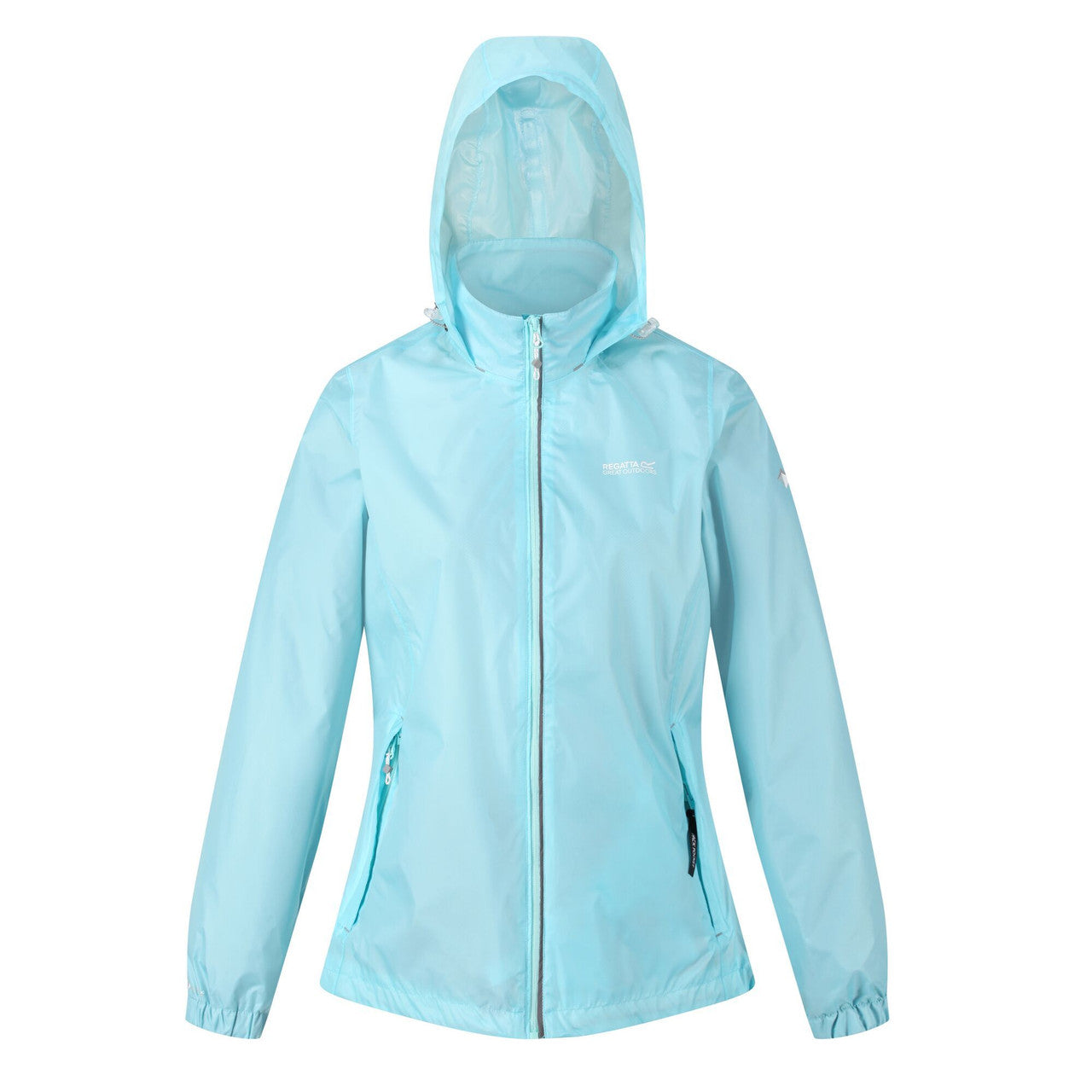 Regatta Women's Pack It Jacket Waterproof Rain Coat Cool Aqua