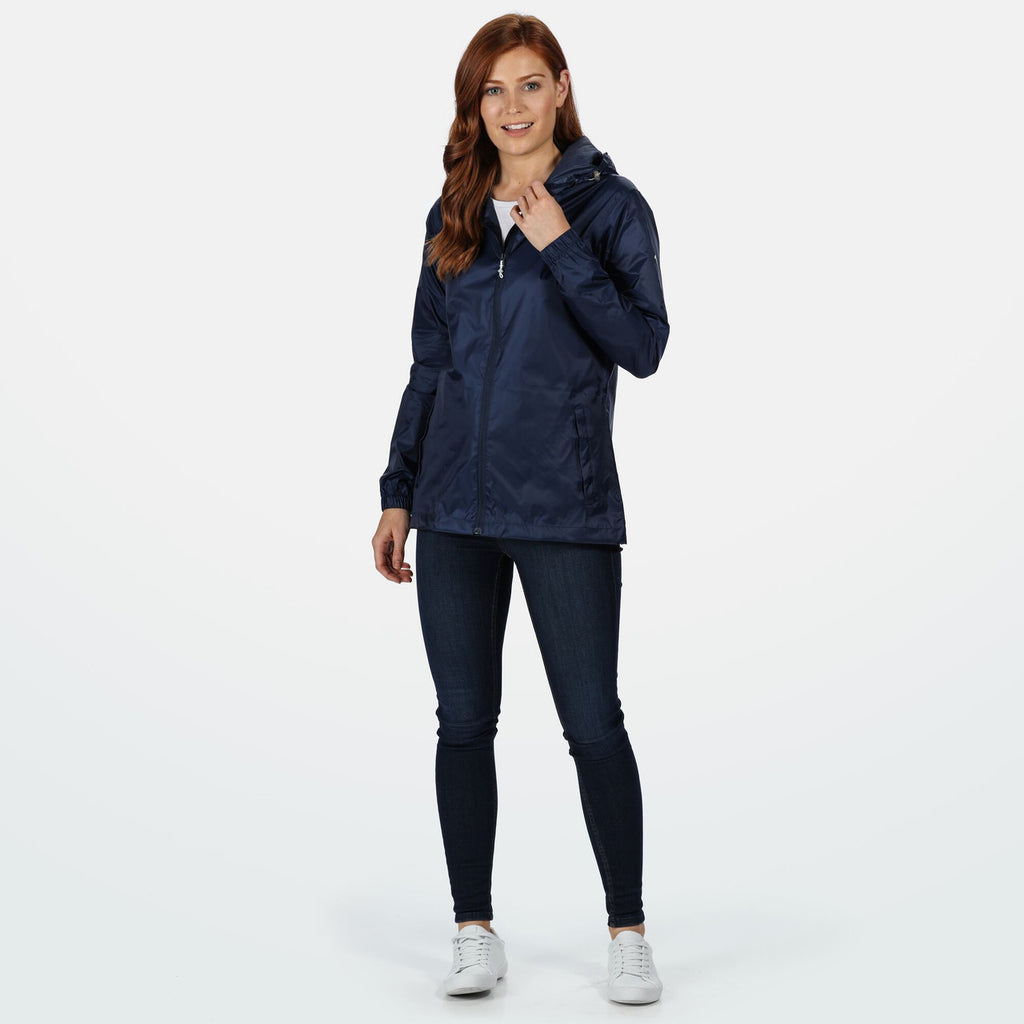 Regatta Women's Pack It Jacket Waterproof Rain Coat Midnight