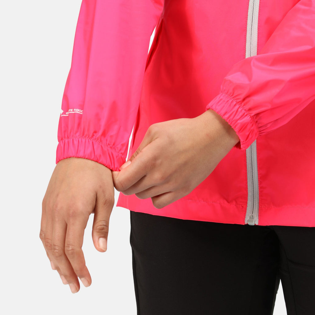 Regatta Women's Pack It Jacket Waterproof Rain Coat Neon Pink
