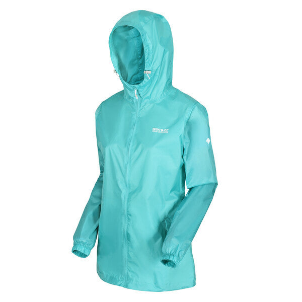 Regatta Women's Pack It Jacket Waterproof Rain Coat Turqouise