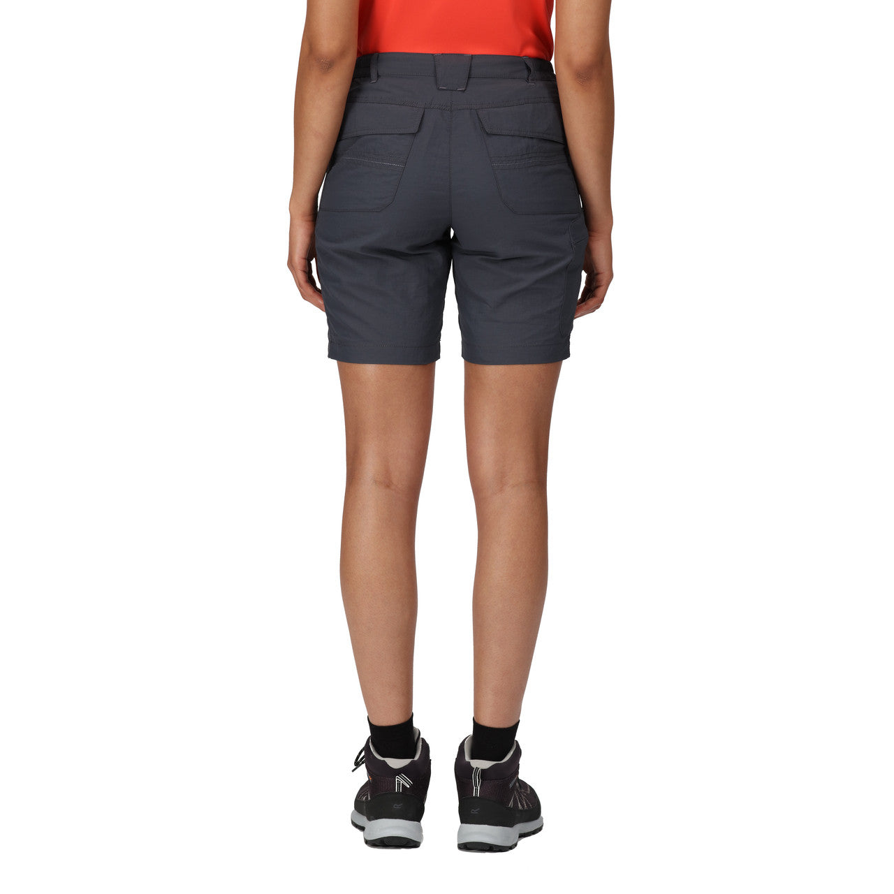 Regatta Women's Chaska Short II Mid Length Walking Shorts Seal Grey