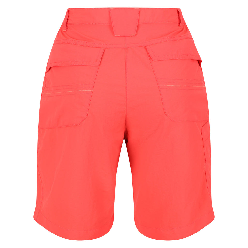 Regatta Women's Chaska Short II Mid Length Walking Shorts Neon Peach